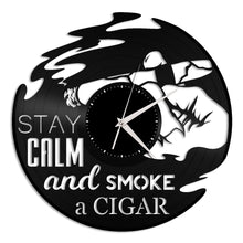 Cigar Vinyl Wall Clock - VinylShop.US