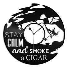 Cigar Vinyl Wall Clock - VinylShop.US