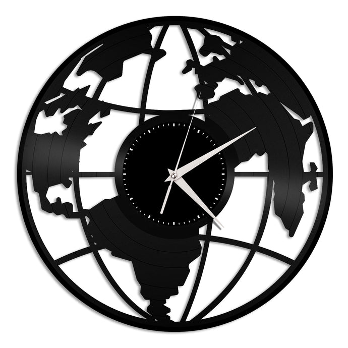 Earth Vinyl Wall Clock - VinylShop.US