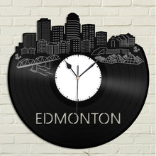 Edmonton Skyline Vinyl Wall Clock - VinylShop.US