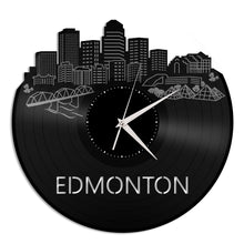 Edmonton Skyline Vinyl Wall Clock - VinylShop.US