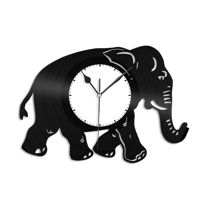 Elephant Vinyl Wall Clock - VinylShop.US