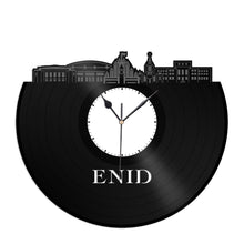 Enid Oklahoma Vinyl Wall Clock