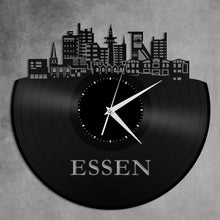 Essen Skyline Vinyl Wall Clock - VinylShop.US
