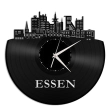 Essen Skyline Vinyl Wall Clock - VinylShop.US