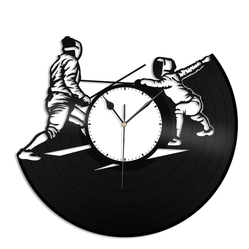 Fencing Vinyl Wall Clock