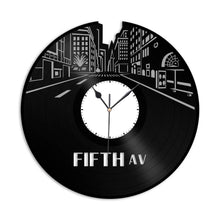 Fifth Avenue Vinyl Wall Clock
