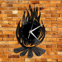 Fire Decor Design Vinyl Wall Clock - VinylShop.US
