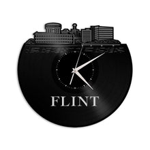 Flint MI Vinyl Wall Clock