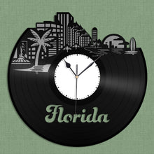 Florida skyline Vinyl Wall Clock - VinylShop.US