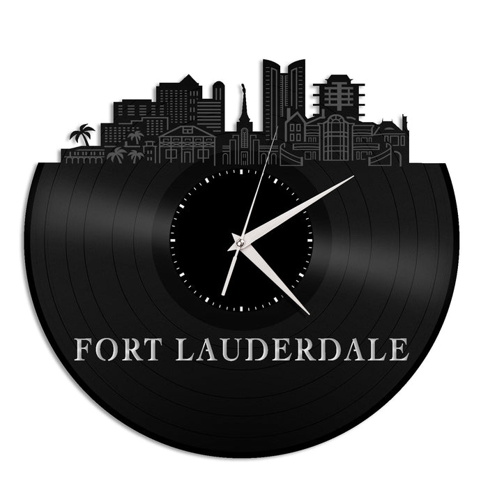 Fort Lauderdale FL Vinyl Wall Clock