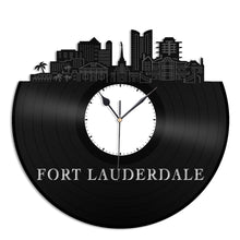 Fort Lauderdale FL Vinyl Wall Clock