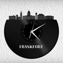 Frankfort skyline Vinyl Wall Clock - VinylShop.US