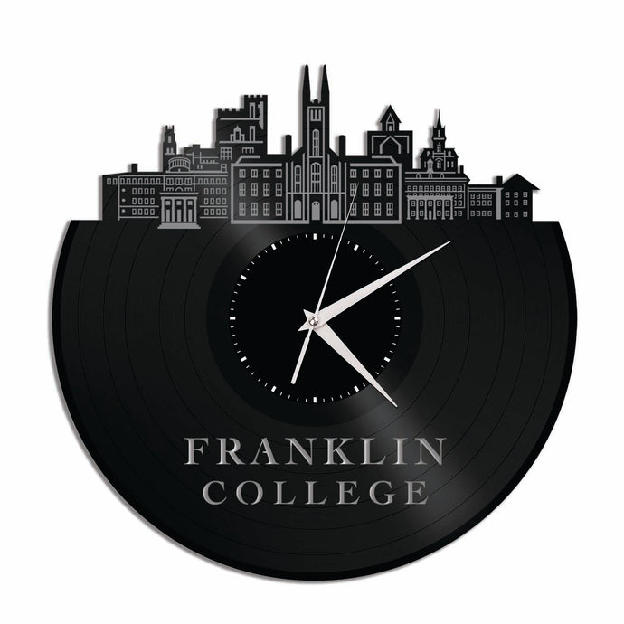 Franklin College Vinyl Wall Clock