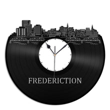 Fredericton New Brunswick Skyline Vinyl Wall Clock - VinylShop.US