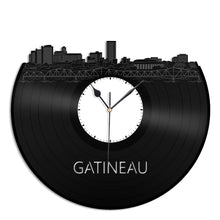Gatineau, Canada skyline Vinyl Wall Clock - VinylShop.US
