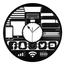 Geek Gadget Vinyl Wall Clock
