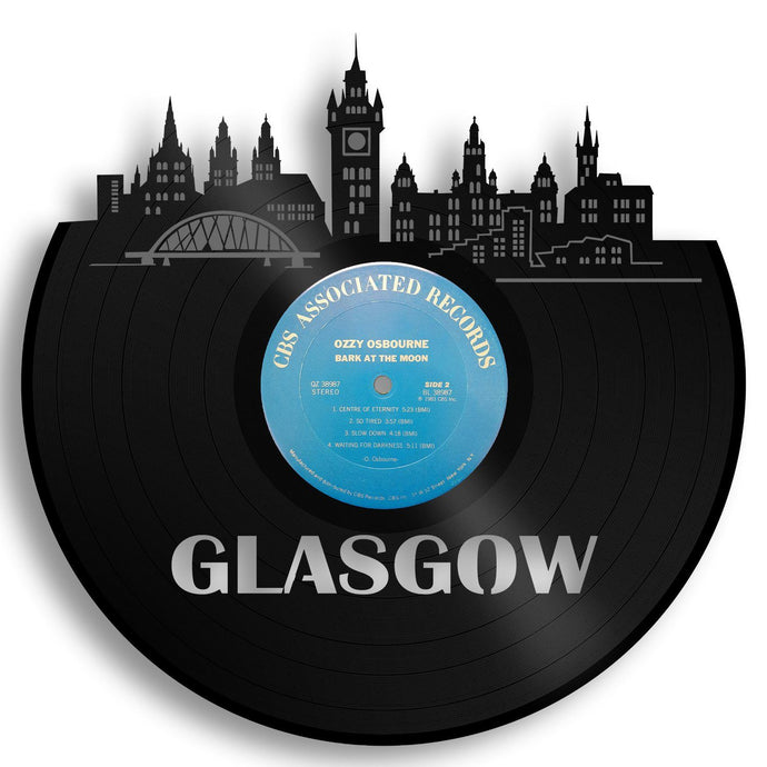 Glasgow Skyline Vinyl Wall Art - VinylShop.US