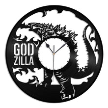 Godzilla Vinyl Wall Clock