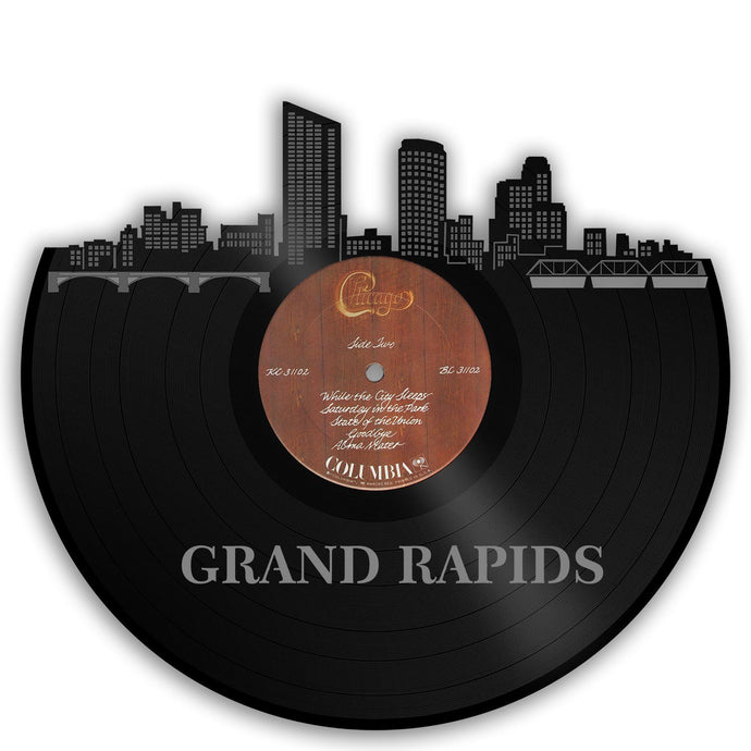 Grand Rapids Skyline Vinyl Wall Art - VinylShop.US