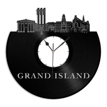 Grand Island Nebraska Vinyl Wall Clock
