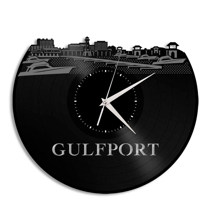 Gulfport MS Vinyl Wall Clock