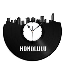 Honolulu Skyline Vinyl Wall Clock - VinylShop.US