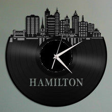 Hamilton Skyline Vinyl Wall Clock - VinylShop.US