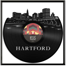 Hartford City Skyline Vinyl Wall Art - VinylShop.US