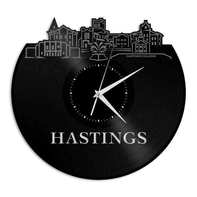 Hastings Nebraska Vinyl Wall Clock