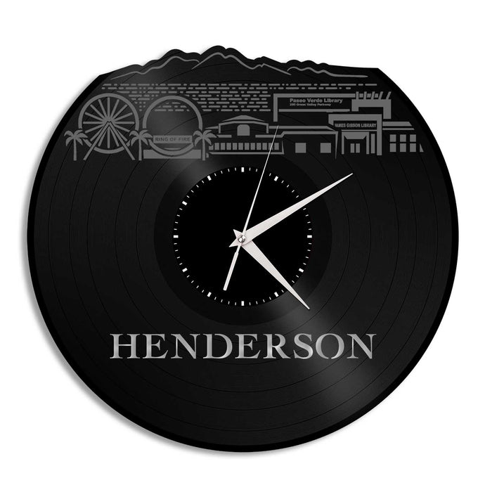 Henderson Nevada Vinyl Wall Clock