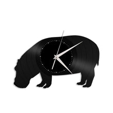 Hippopotamus Vinyl Wall Clock