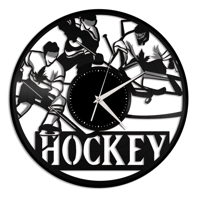 Hockey Vinyl Wall Clock