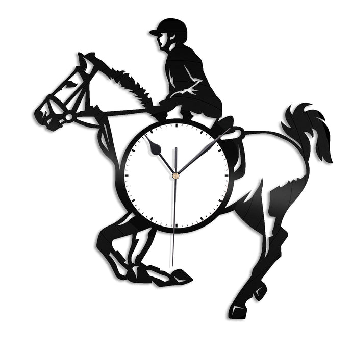 Horseback Riding Vinyl Wall Clock