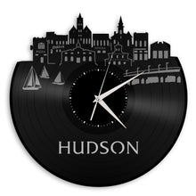 Hudson Skyline Vinyl Wall Clock