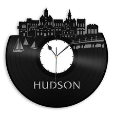Hudson Skyline Vinyl Wall Clock