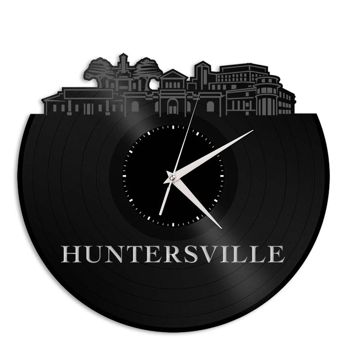 Huntersville North Carolina Vinyl Wall Clock