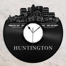 Huntington, Virginia skyline Vinyl Wall Clock - VinylShop.US
