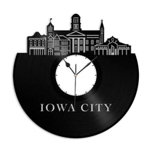 Iowa City Vinyl Wall Clock