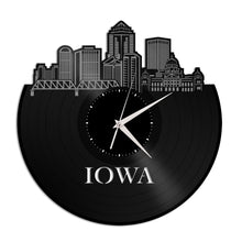 Iowa Vinyl Wall Clock