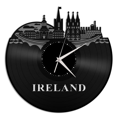 Ireland Skyline Vinyl Wall Clock - VinylShop.US