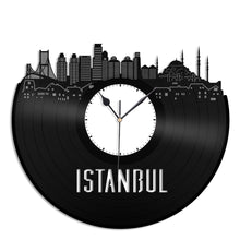 Istanbul Skyline Vinyl Wall Clock - VinylShop.US