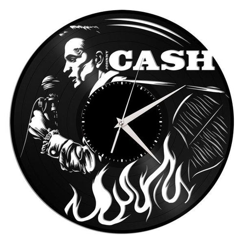 Johnny Cash Vinyl Wall Clock - VinylShop.US
