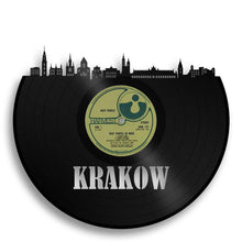 Unique Vinyl Wall Clock Krakow