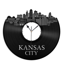 Kansas City Skyline Vinyl Wall Clock - VinylShop.US