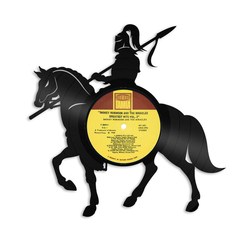 Knight on Horse Silhouette Vinyl Wall Art