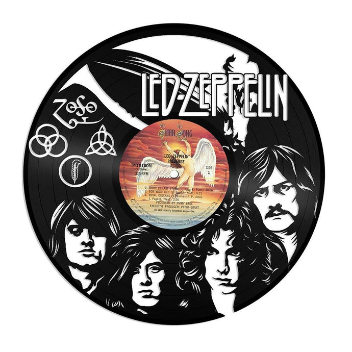 Unique Vinyl Wall Clock Led Zeppelin