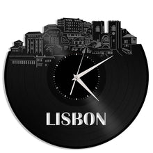 Unique Vinyl Wall Clock Lisbon