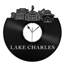 Lake Charles LA Vinyl Wall Clock
