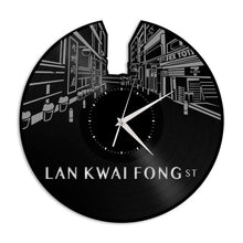 Lan Kwai Fong Vinyl Wall Clock
